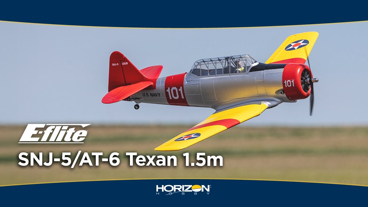 E-flite SNJ-5/AT-6 Texan 1.5m RC Airplane β Perfect for Hobbyists βοΈ