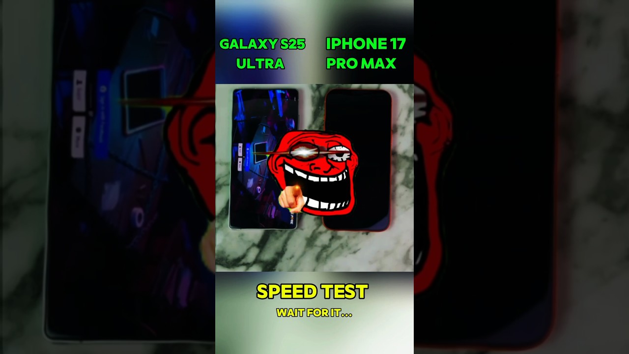 💥⚡GALAXY S25 ULTRA VS IPHONE 17 PRO MAX 🚀 SPEED TEST!!