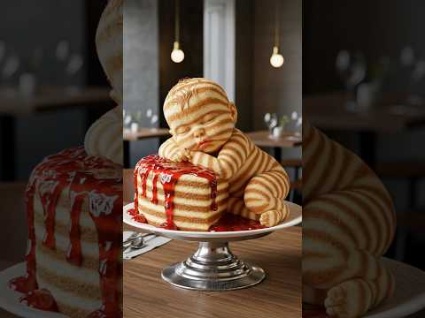 🥲not hungry #cake #cursed #bodyhorror #weird #aiart #aiartist #aiartcommunity #aiartwork #ai