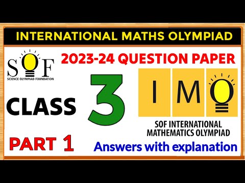 MATHS Olympiad class 3 | SOF IMO CLASS 3 | IMO OLYMPIAD CLASS 3 | IMO 2023-24 class 3 | #olympiad
