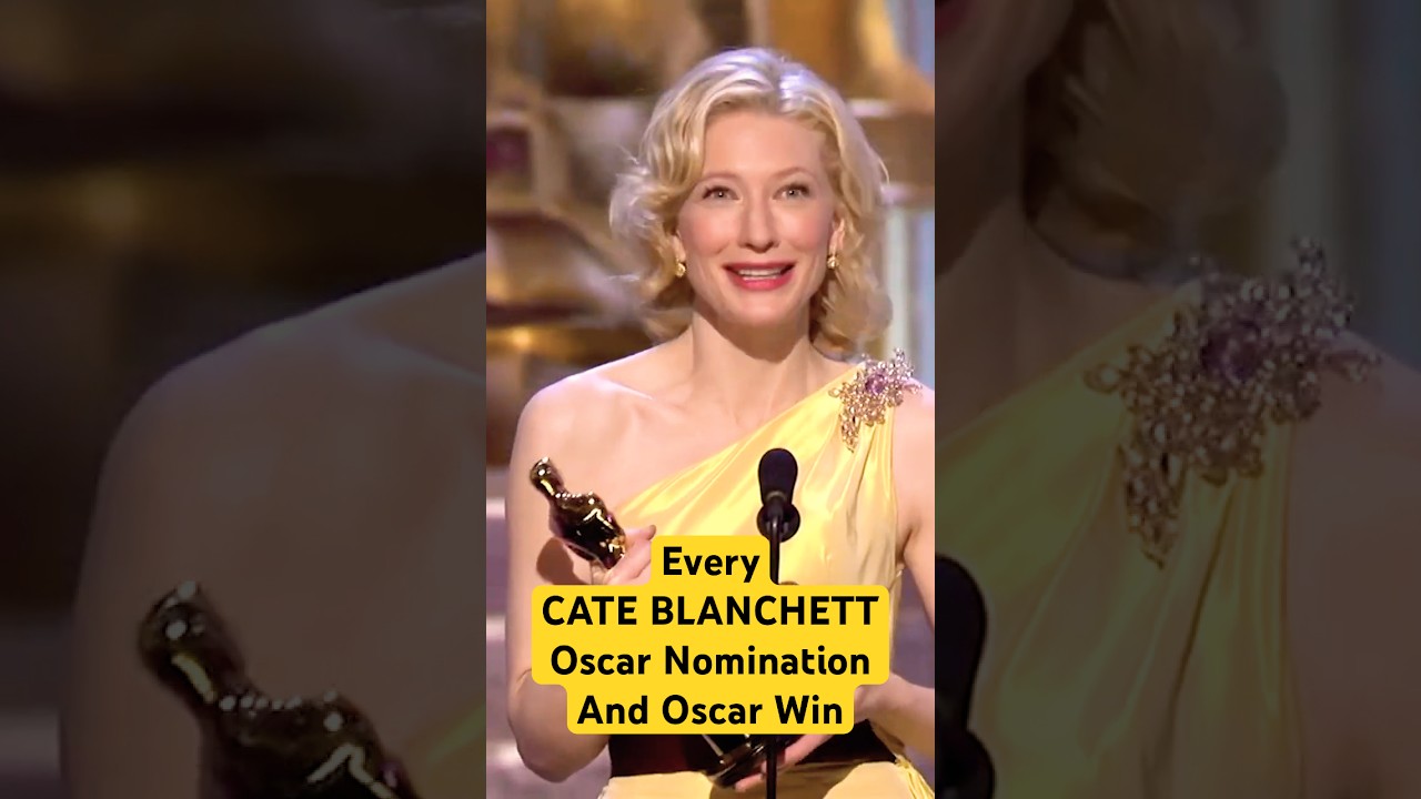 Cate Blanchett's Oscar Nominations and Winning Speeches (From ‘The Aviator’ & More) #shorts