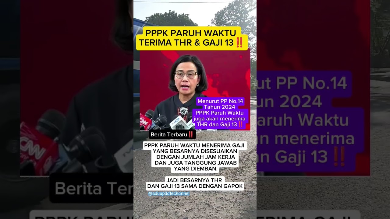 PPPK Paruh Waktu Terima THR & Gaji 13‼️#shorts