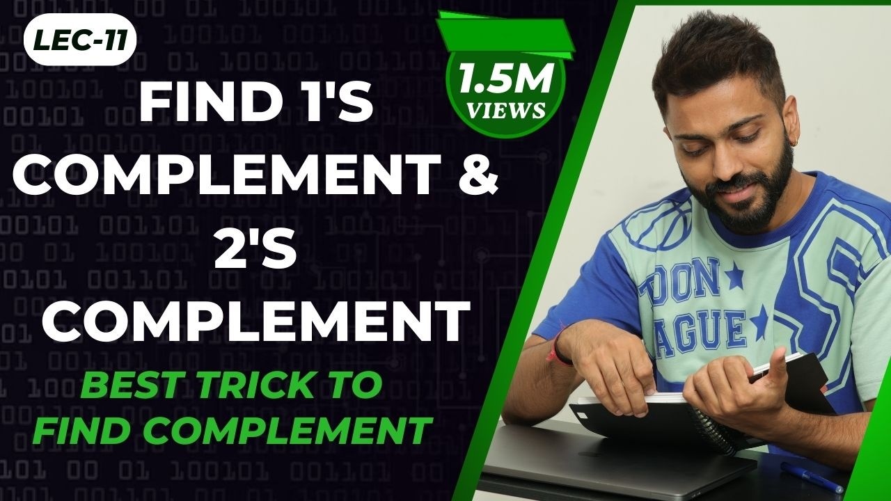 Quick Trick to Find 1's & 2's Complement in Just 5 Seconds ⚡