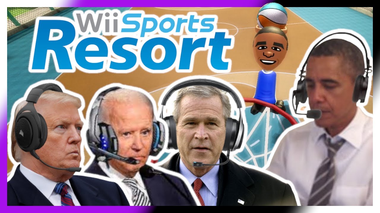 US Presidents Play Basketball in Wii Sports 🏀