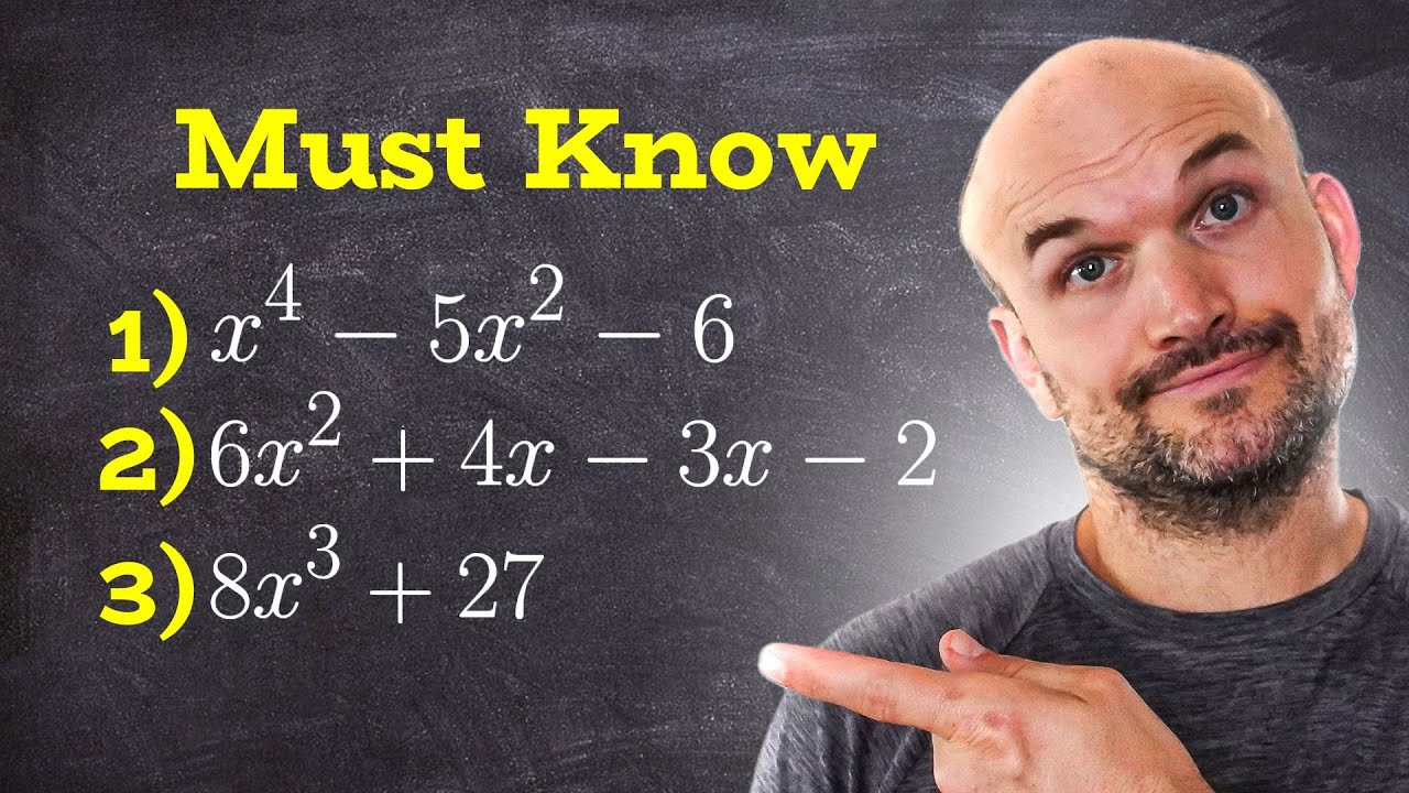Essential Polynomial Factoring Techniques for Algebra and Calculus