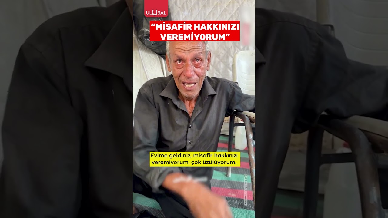 Gazze'de Gazeteciye Duygusal Anlar: İkram Yapamayınca Gözyaşlarını Tutamadı 😢