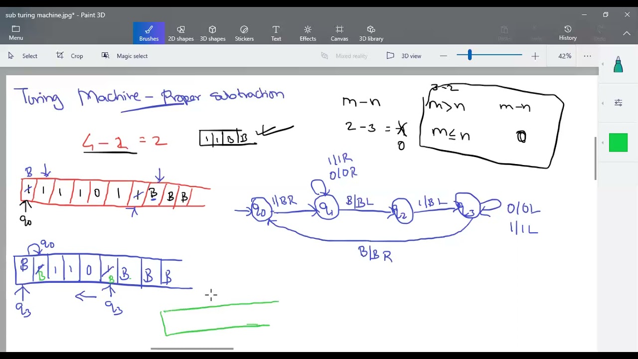 TOC Part 60: Turing Machine for Proper Subtraction in Tamil