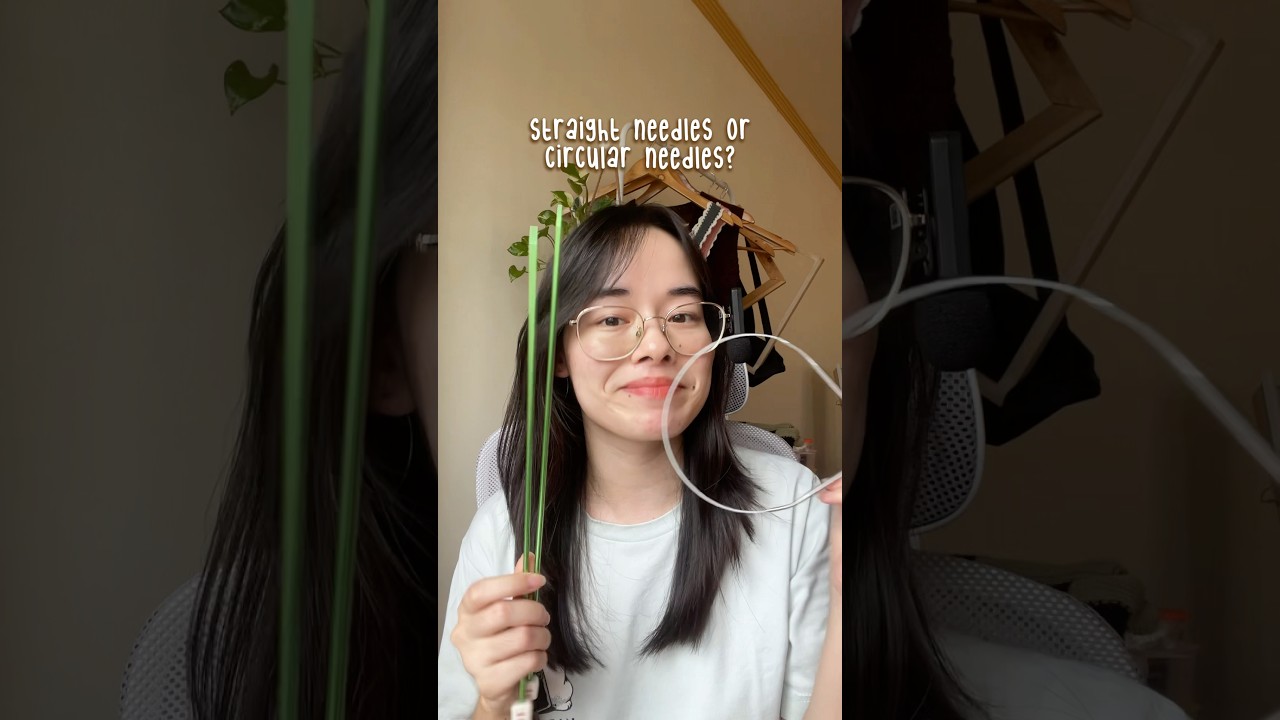 Straight vs Circular Knitting Needles 🧶