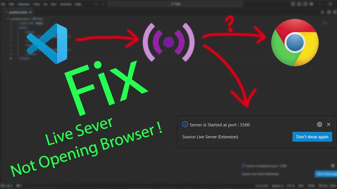 Fix Live Server Not Opening Browser in VS Code 2025