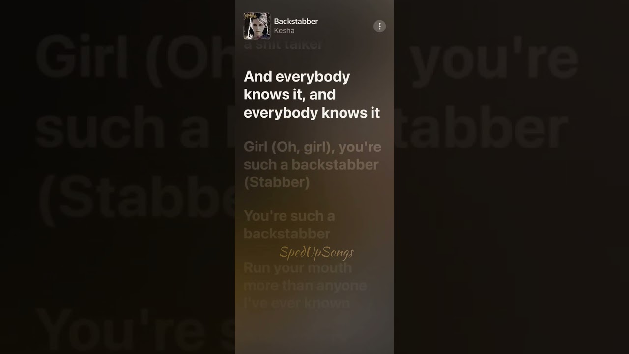 Kesha's 'Backstabber' (Sped Up) – Catchy Remix You Can't Miss 🎶