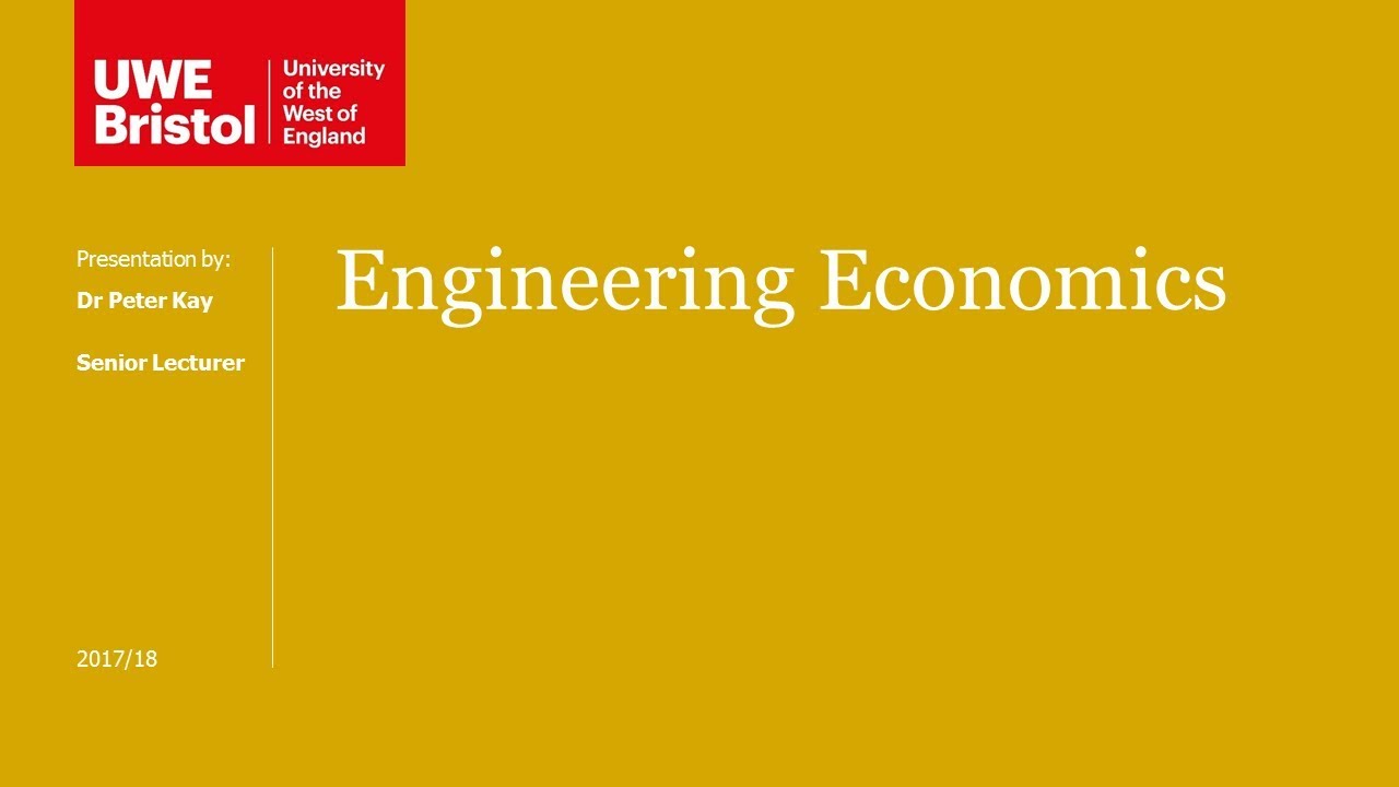 Engineering Economics: Lifecycle Costing Intro 📊