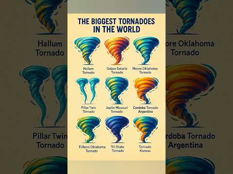 🌪️ The Biggest Tornadoes Ever Recorded on Earth! 😱 | Top 9 Mega Tornadoes 🌎 PART 1 #shorts
