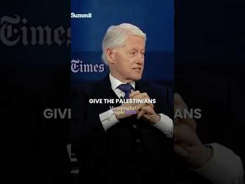 Bill Clinton Gets EMOTIONAL over Israel Palestine