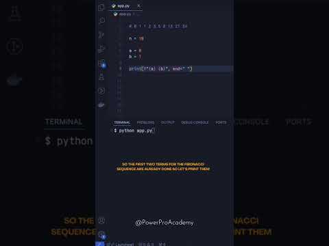 Fibonacci series | Fibonacci series in  python | python hacks #python #pythonhacks #hacks #coding