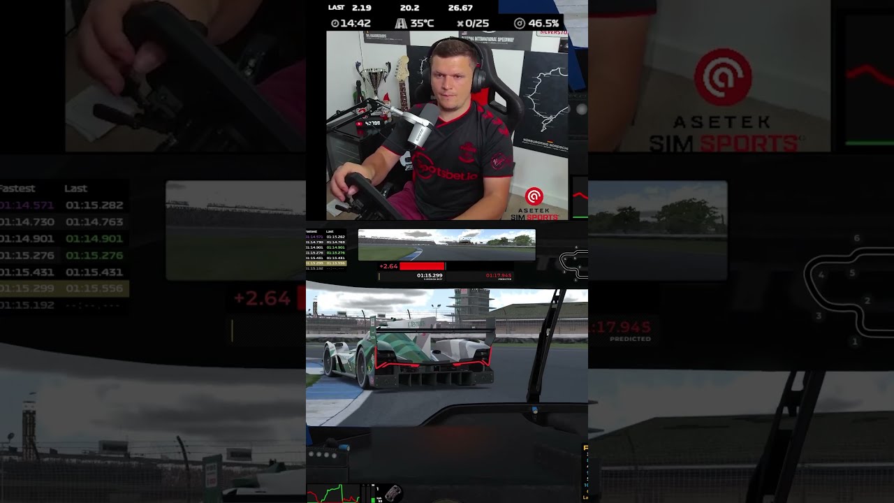 iRacing Driver Loses Control During Race 😱