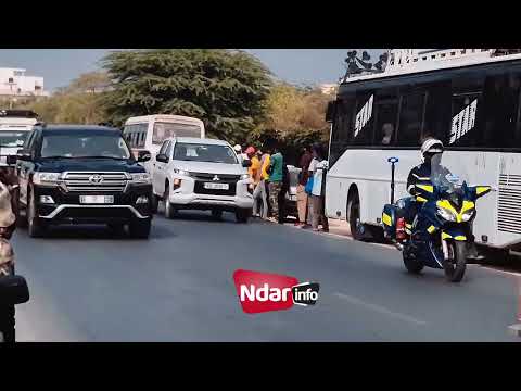 Le cortège du Président Bassirou Diomaye Faye