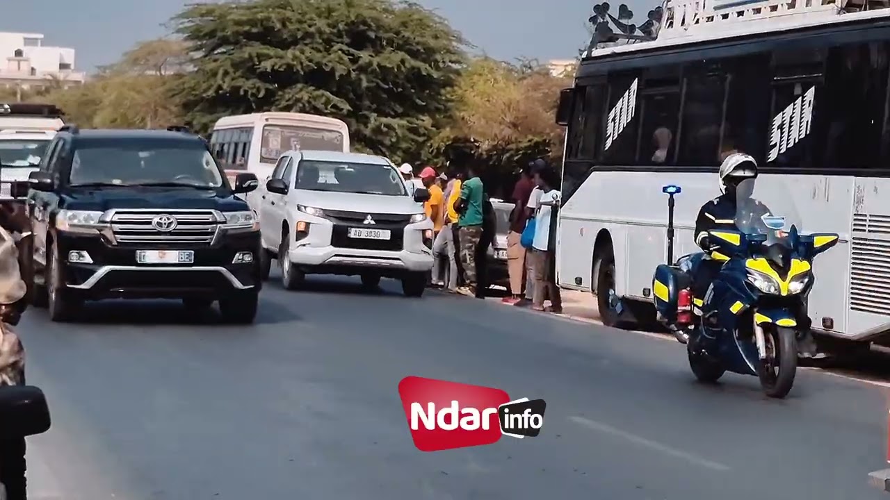 Cortège Présidentiel de Bassirou Diomaye Faye en Route vers l'Usine SAF INGRÉDIENTS 🚗