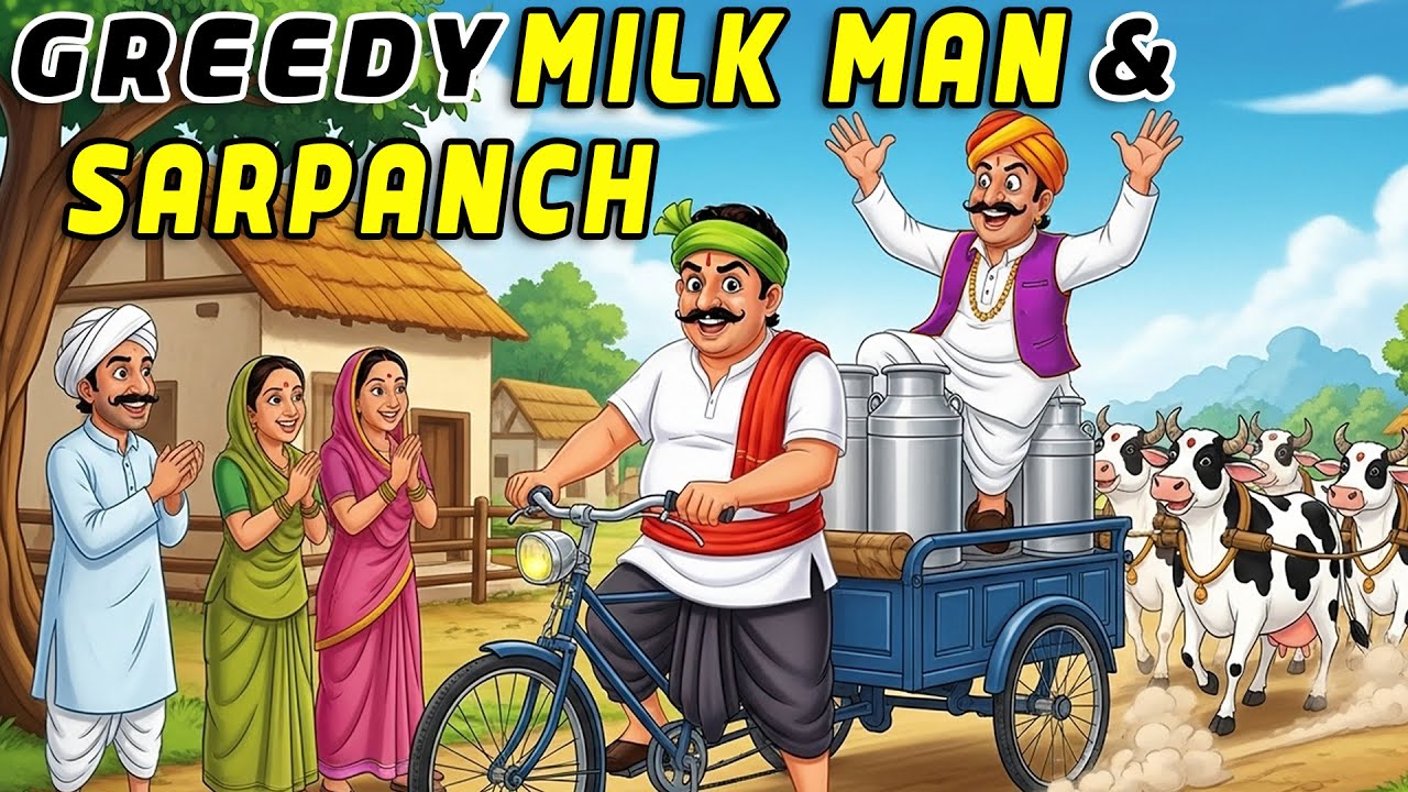 Greedy Milkman & Sarpanch: A Moral Story 🥛