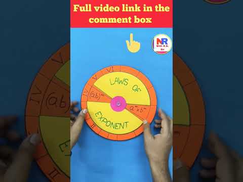 #maths working model#Exponent #how to make exponent model #maths project #maths model#maths#viral ๐