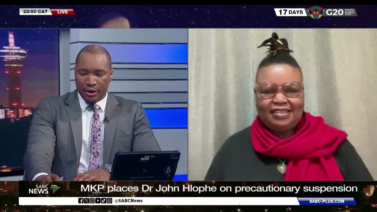 Dr Fikile Vilakazi Discusses Dr John Hlophe's Suspension