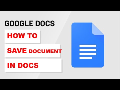 How To Save a Document in Google Docs (2025)
