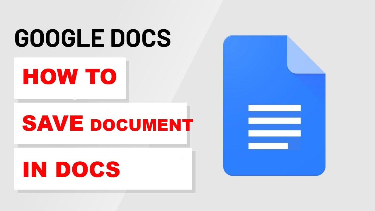 How To Save a Document in Google Docs (2025)