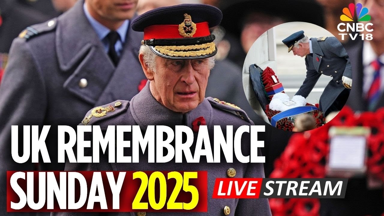 UK Remembrance Sunday LIVE: King Charles Leads Commemoration at The Cenotaph 🇬🇧