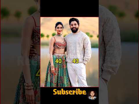 South Indian Actors Real Life Husband Wife and age (Part-9) #south #actor #wife #shorts #alluarjun