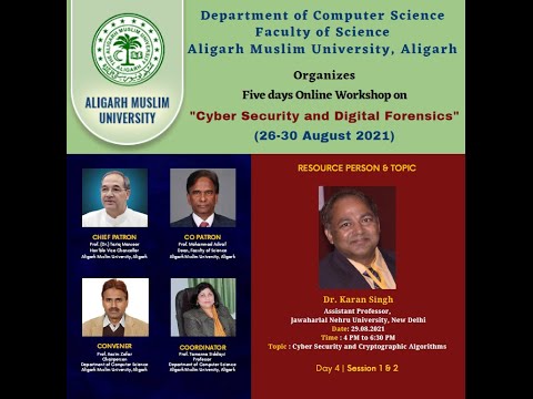 Day- 4 of 5 Days Online Workshop on Cyber Security & Digital Forensics | Dept. of Comp. Science, AMU