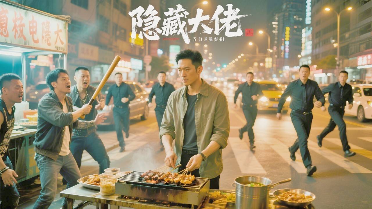 大佬摆摊遇混混，保镖出场吓瘫👊