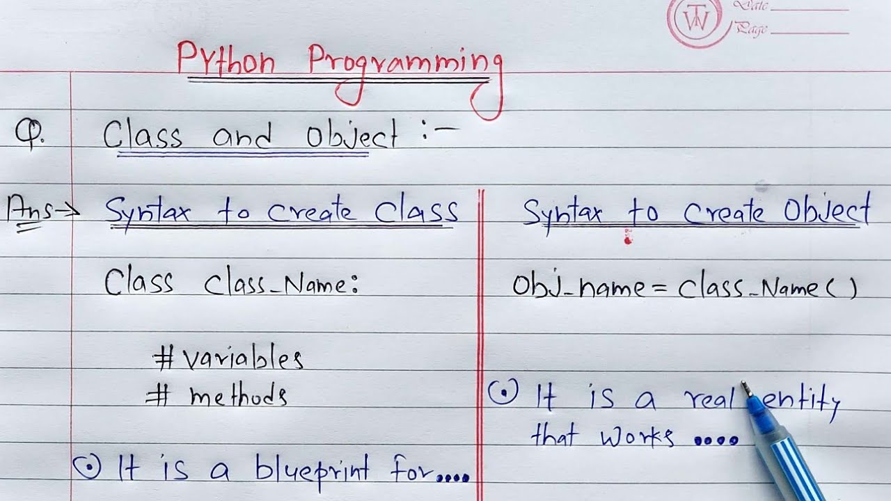 Python Classes & Objects | Coding Tutorials