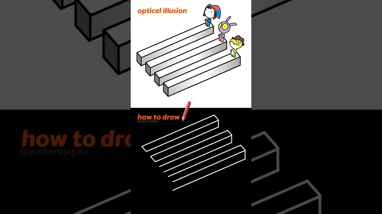 Learn to Draw 3D Optical Illusions 🤩