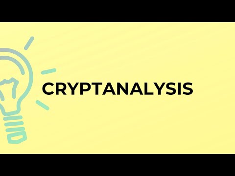 What is the meaning of the word CRYPTANALYSIS?