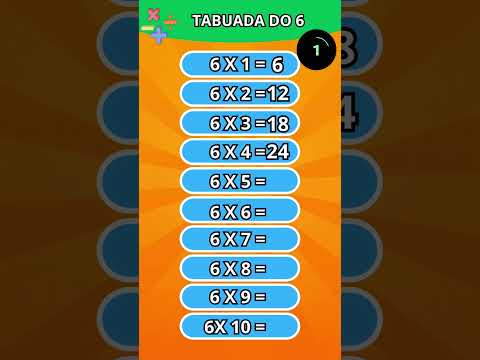 🧠 QUIZ de Matemática - Tabuada do 6 ✏️🤔 #quiz #quizbunny #tabuada