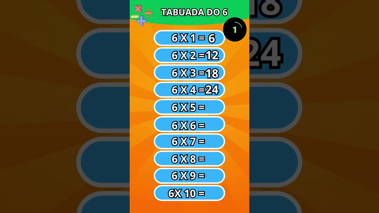 Desafie-se com o Quiz da Tabuada do 6! 🧠