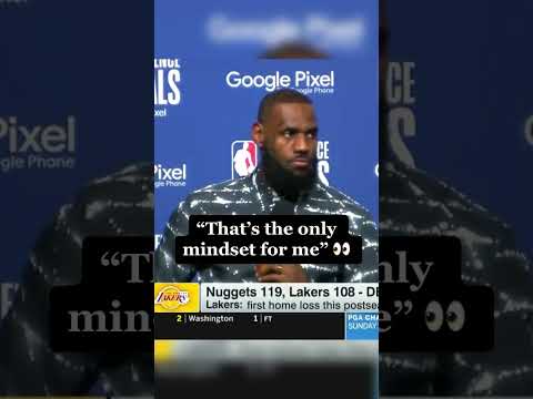 LeBron’s mindset down 3-0 👀