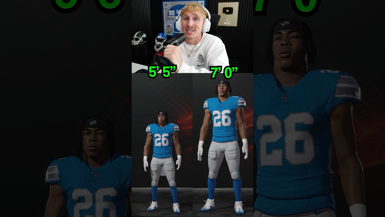 Player Height & Speed in Madden 🏈