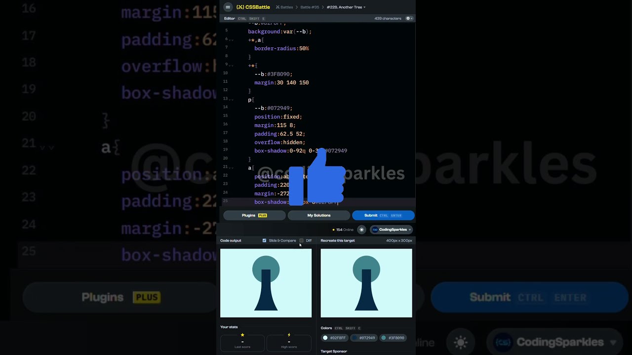 CSS Battle 228: Another Tree Solution 🌳