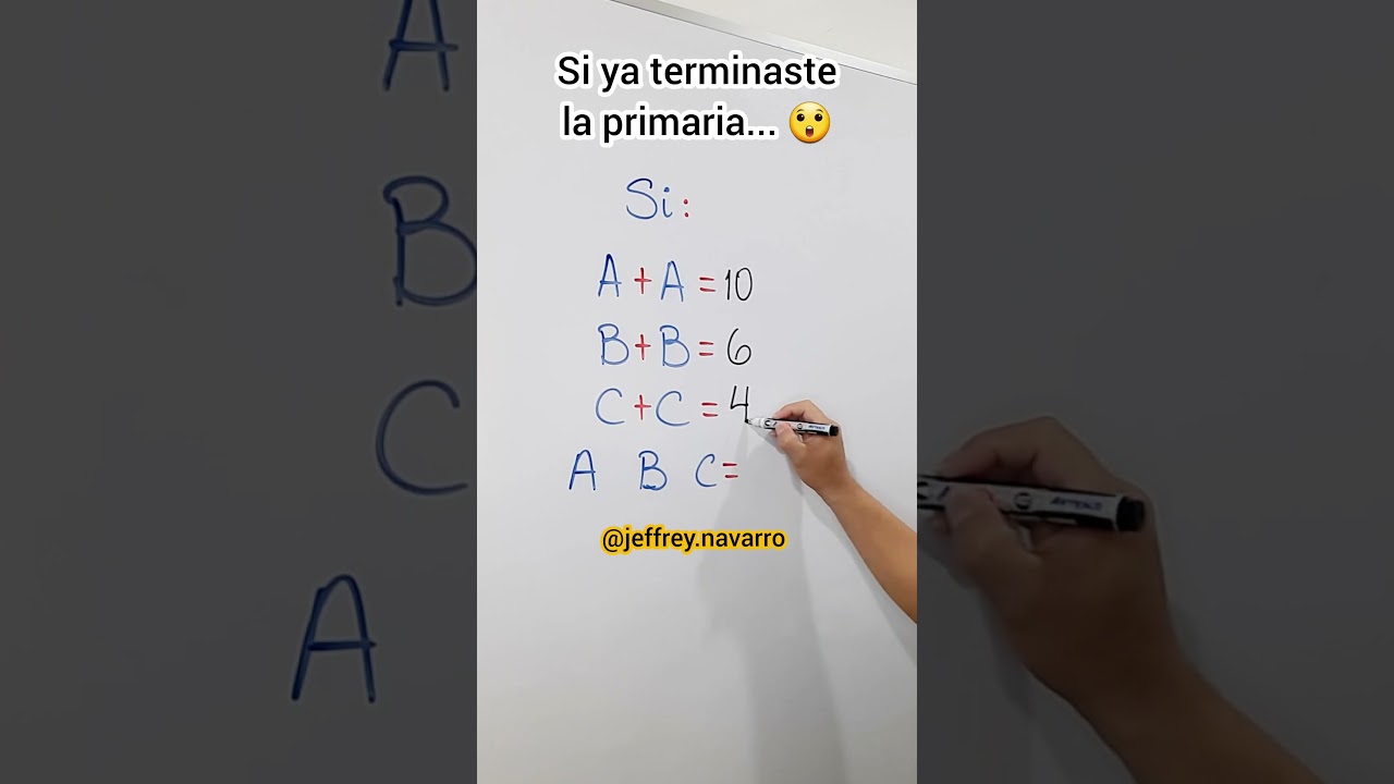 ¡Desafío Matemático! ¿Puedes resolver este reto? 🧠