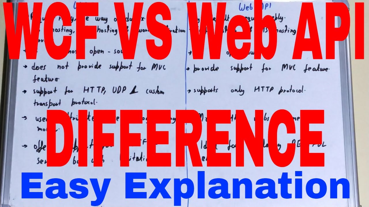 WCF vs Web API|Difference between wcf and web api|wcf and web api difference|Web api vs WCF