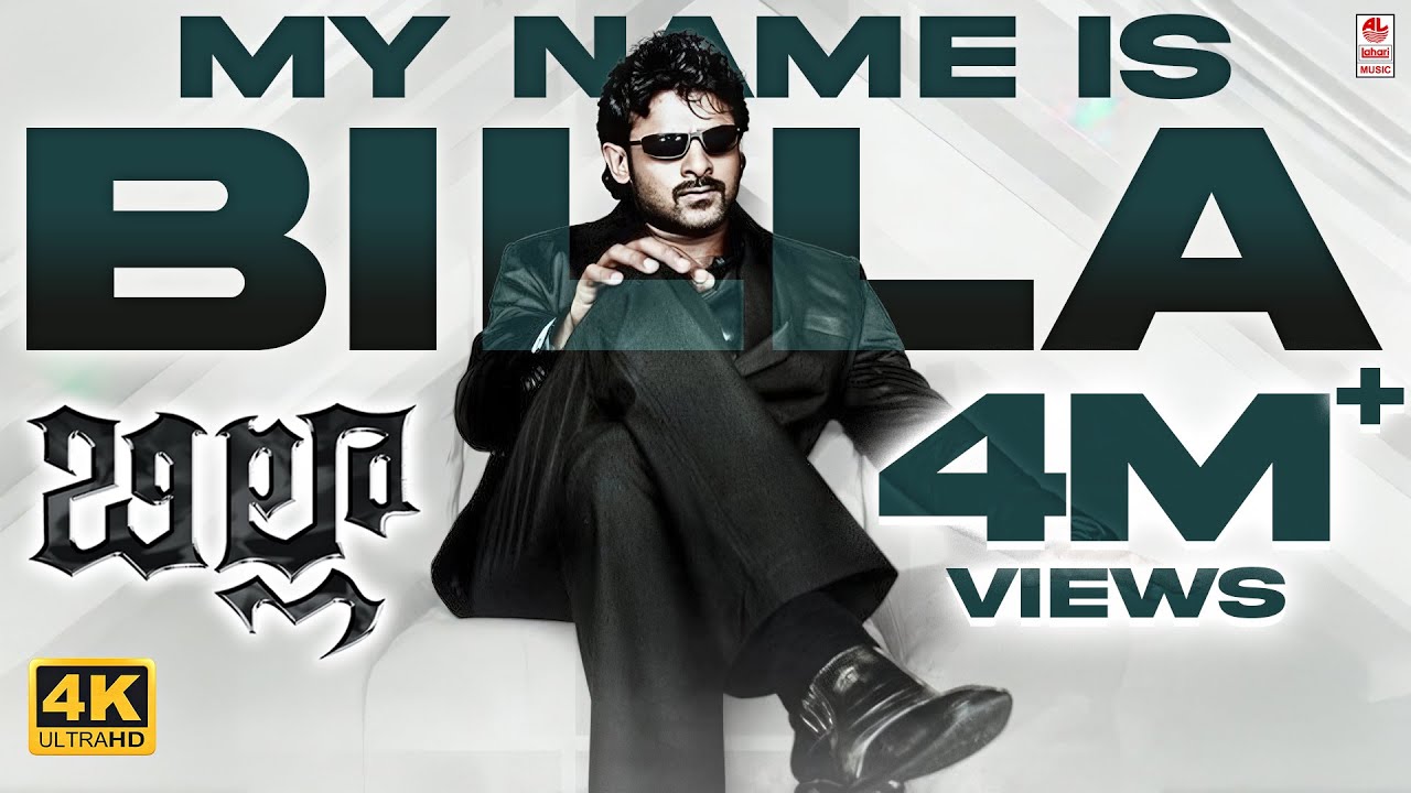 My Name Is Billa 4K Song | Prabhas & Anushka Telugu