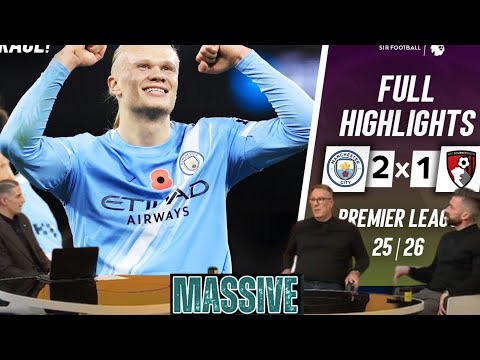 Manchester City vs Bournemouth 2-1 - Highlights & All Goals - Haaland Goal vs Bournemouth