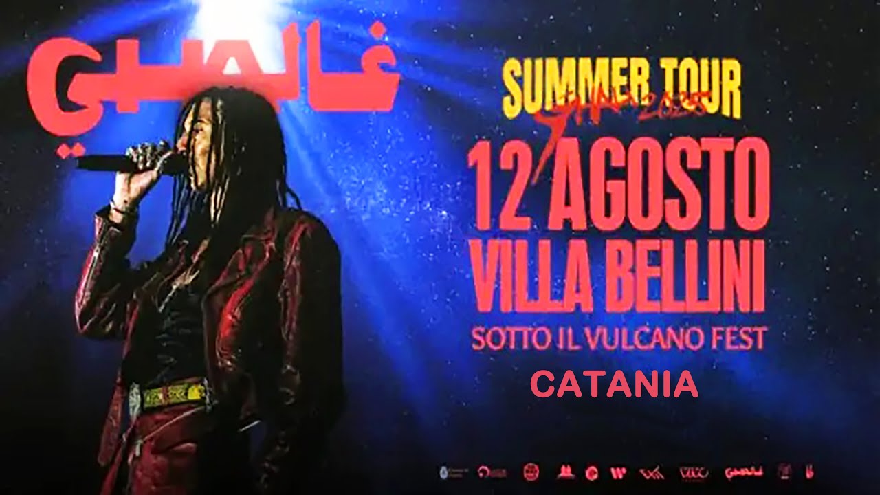 Ghali Summer Tour 2025 at Sotto Il Vulcano Fest in Catania ๐