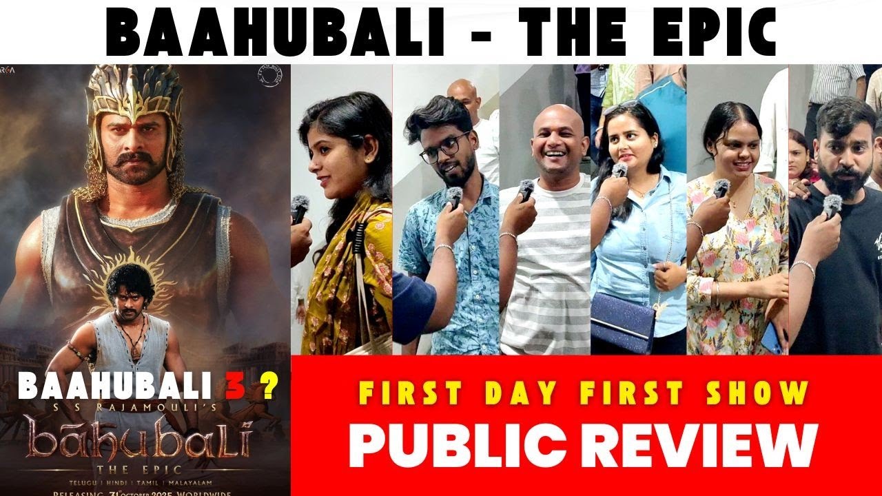 Baahubali: The Epic Shatters Records on Opening Day! 🔥 First Day Public Reactions & Record-Breaking Success