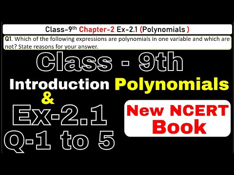 Class 9 Maths: Polynomials Exercise 2.1 (2024-25)