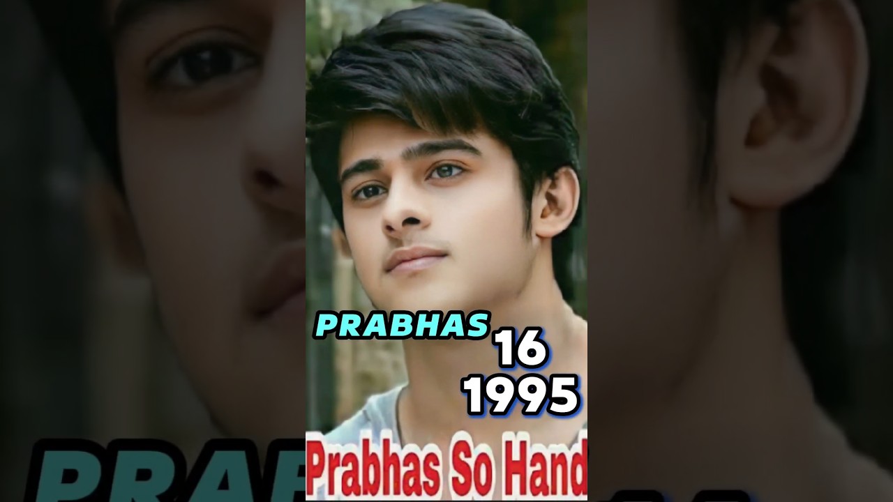 Prabhas Age Progression (1979-2025) | Rebel Star Journey