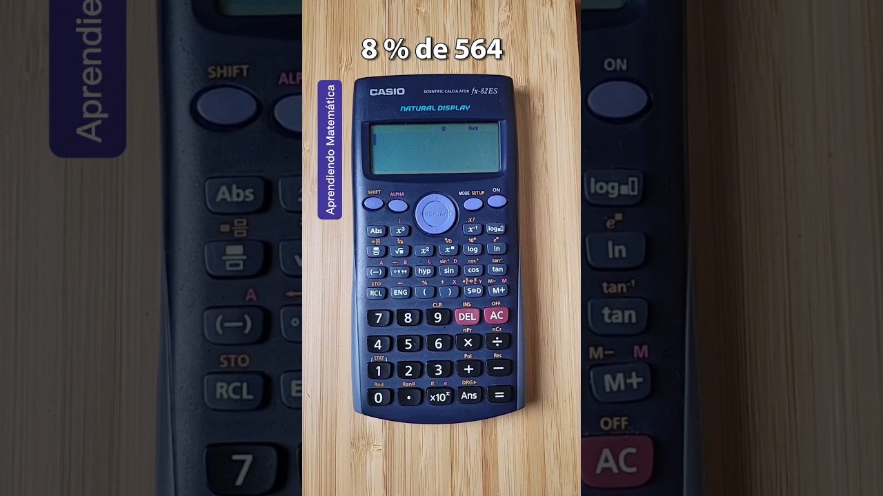 Calcula porcentajes con tu calculadora científica 🤔