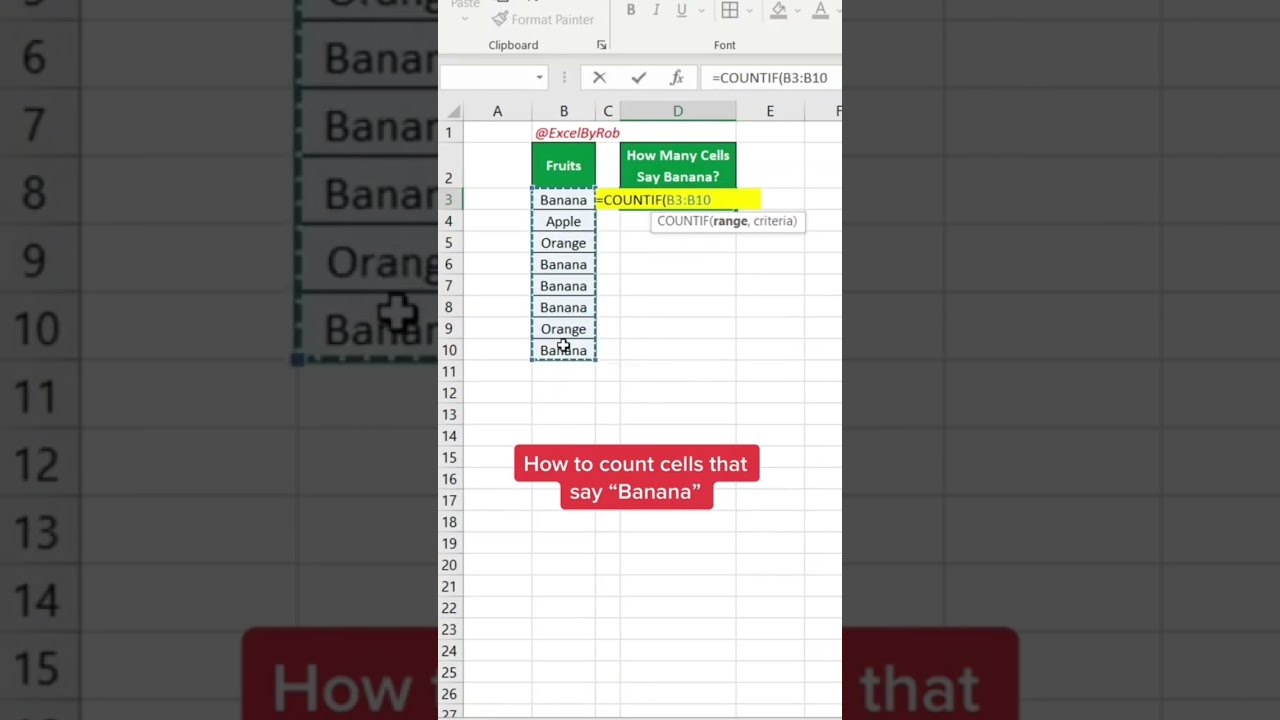 Master the COUNTIF Function in Excel for Powerful Data Analysis 📊