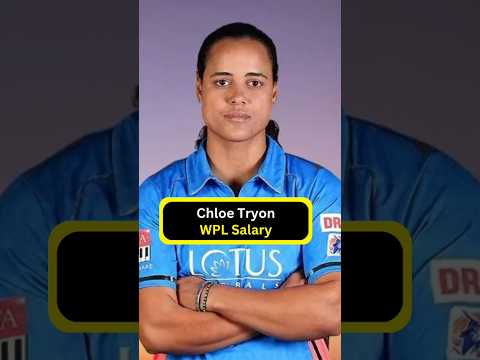 WPL 2025: Chloe Tryon WPL Salary #wpl2025 #shorts