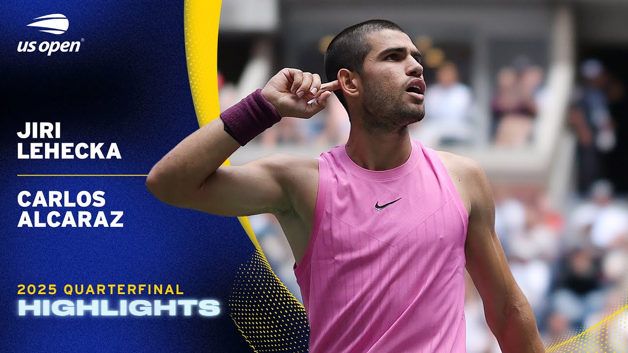 Epic US Open Quarterfinal Clash: Lehecka vs. Alcaraz Highlights 🎾